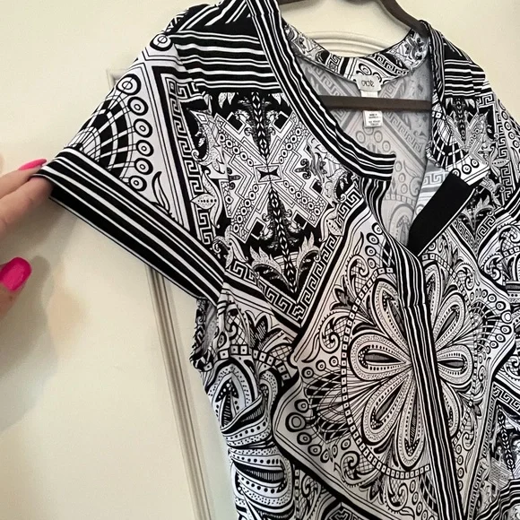 Cache Designer Brand Black & White Contemporary Style Women’s XL - Picture 5 of 10